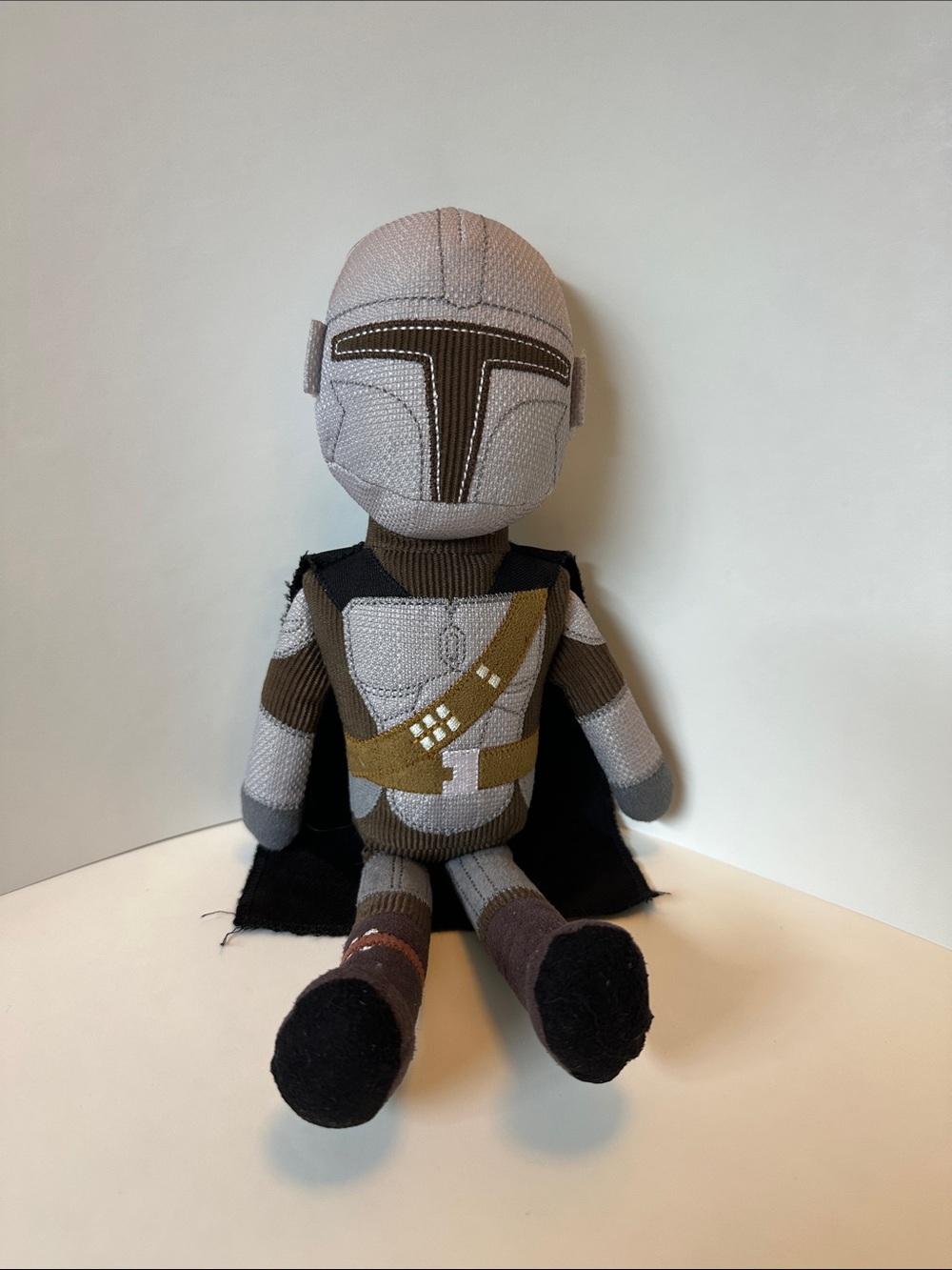 Star Wars Plush Mandalorian Doll - Gray, Brown & Gold